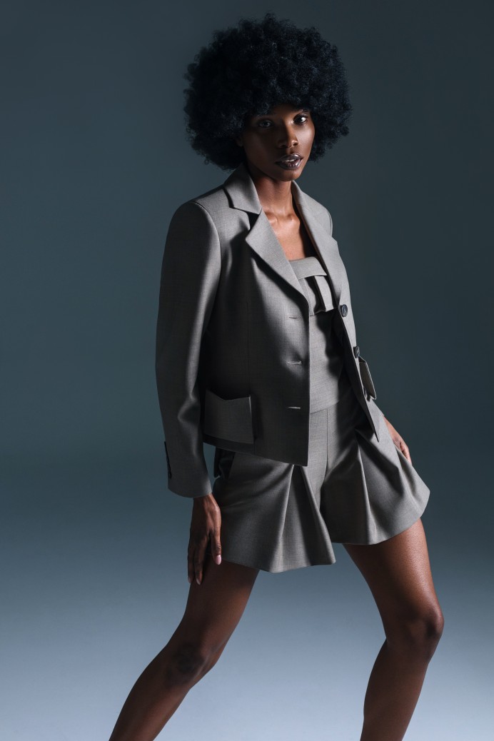 OLIVE GREEN EMEFA BLAZER
