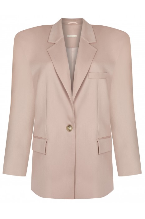 Zarina pudrowy róż marynarka z wełny