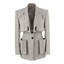 GREY WARDA SCULPTED BLAZER
