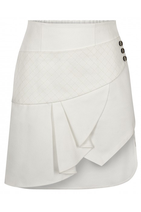 Oryginalna elegancka spódnica mini hayfa-biała