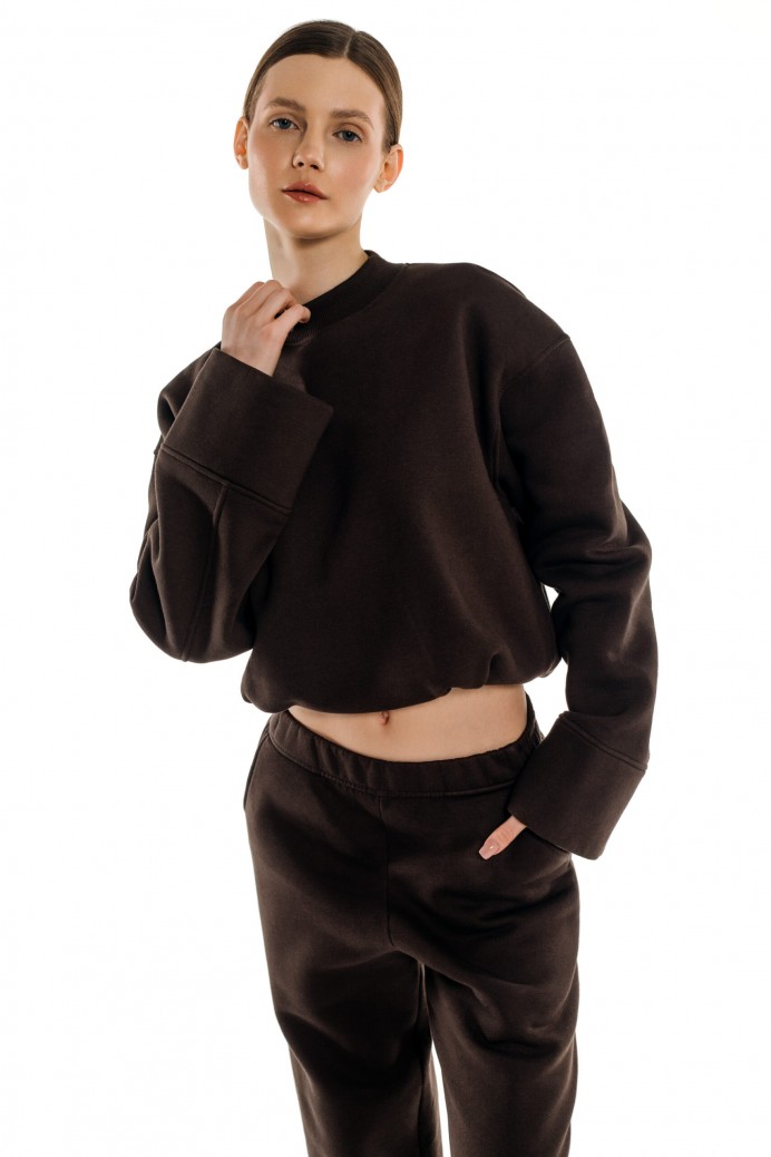 Ranija Brązowa bluza dresowa