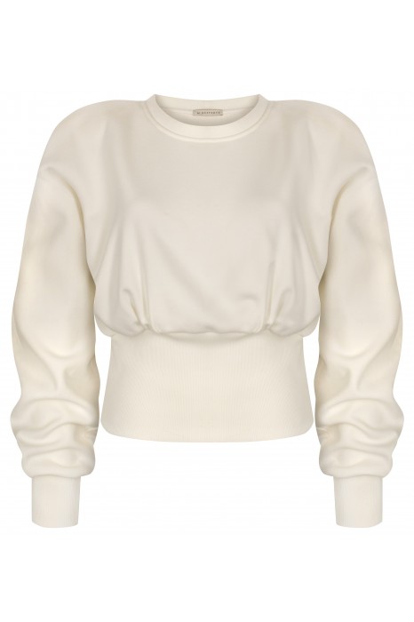 Teri waniliowa bluza dresowa