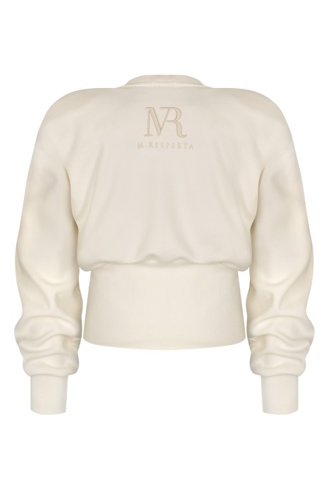 Teri waniliowa bluza dresowa