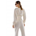 Teri waniliowa bluza dresowa