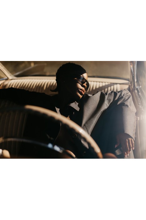 BLAISE GRAPHITE BLOUSE