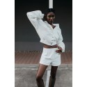 AFIYA WHITE SHORTS